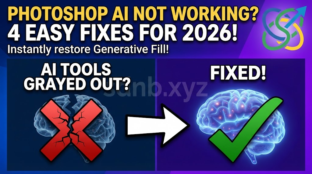 Photoshop AI not working in 2026